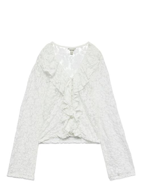 Awkienna Ls V-Neck Lace Top Vero Moda White