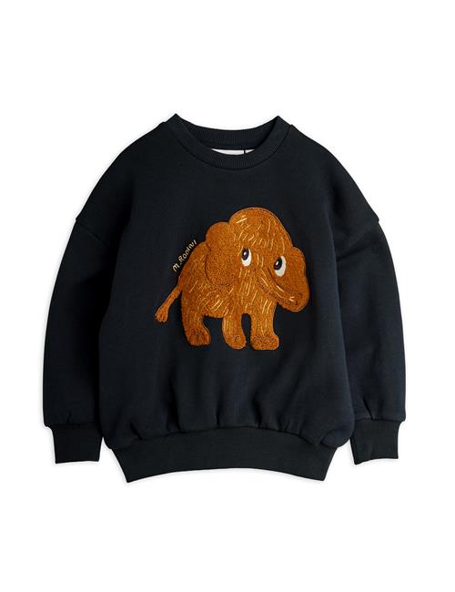 Mini Rodini GOTS Mammoth Sweatshirt I Chenille  Black 140/146 cm  Sort  140/146 cm  Unisex