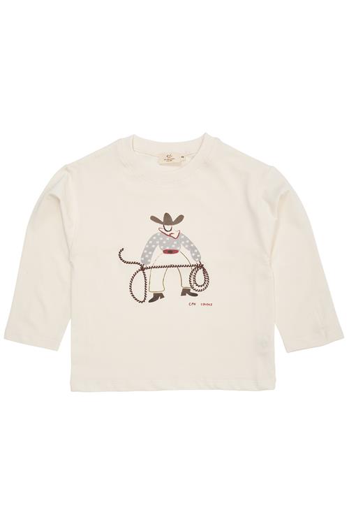 Copenhagen Colors GOTS T-shirt Med Lange Ærmer Cream  Cream 104 cm  Creme  104 cm  mand