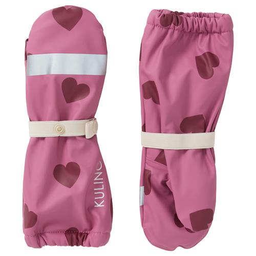 Kuling Vilnius Forede Regnvanter Mauve Hearts  2-4 Y  Lilla  2-4 år  Unisex