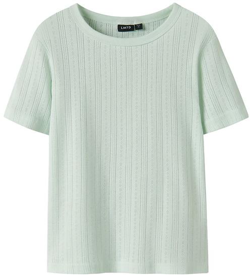 LMTD T-shirt - NlfNmina - Aqua Glass m. Hulmønster