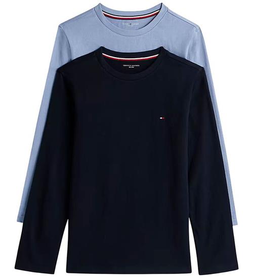 Tommy Hilfiger Bluse - 2-pak - Brisk Blue/Desert Sky