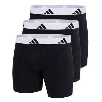 adidas 3P Active Flex Cotton Boxer Brief Sort/Hvid bomuld XX-Large Herre