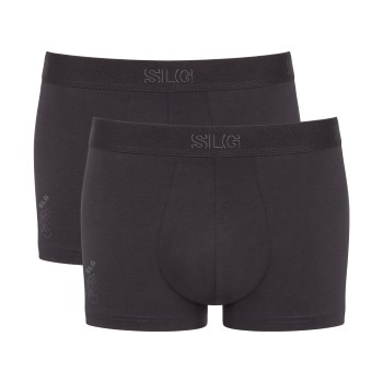 Sloggi 2P SLG Base Trunk Mørkgrå  bomuld Large Herre
