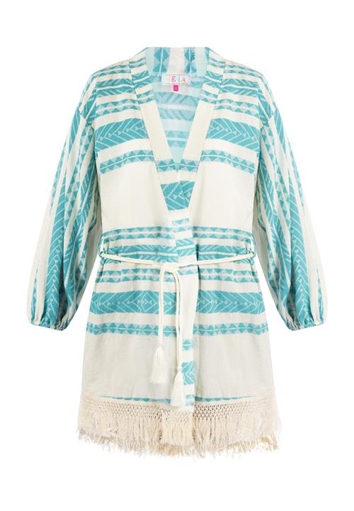 IZIA Kimono  turkis / naturhvid