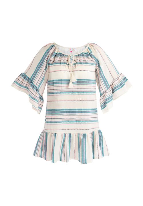IZIA Kjole  creme / turkis / røggrå / lys pink