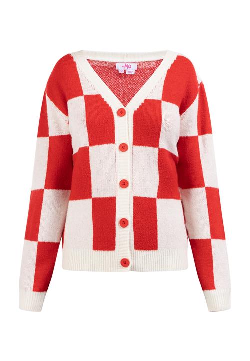 MYMO Cardigan 'Blonda'  rød / hvid