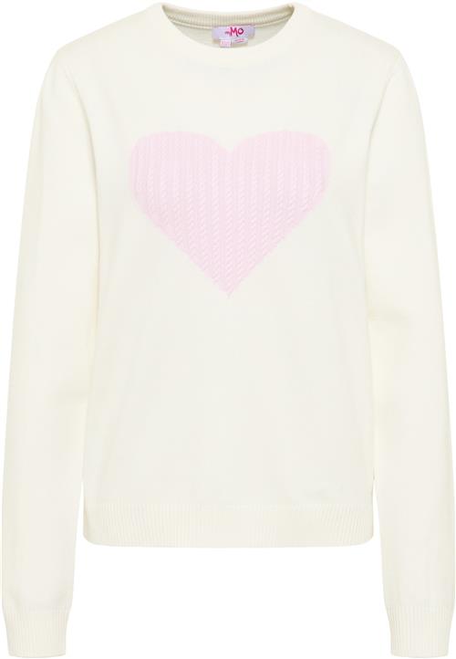 MYMO Pullover  lyserød / hvid