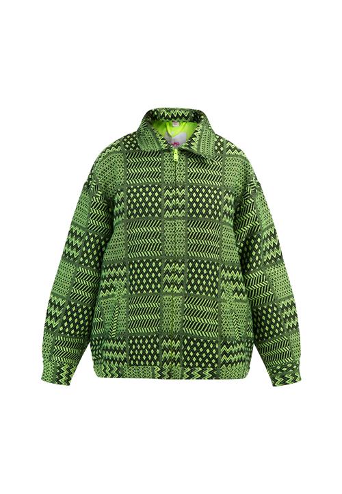 MYMO Overgangsjakke  neongrøn / sort
