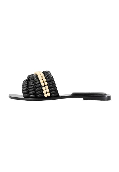 IZIA Pantoletter  creme / sort