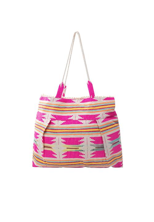 IZIA Håndtaske  beige / blandingsfarvet / pink