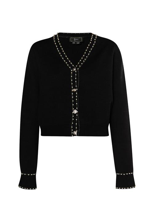 faina Cardigan  sort / perlehvid