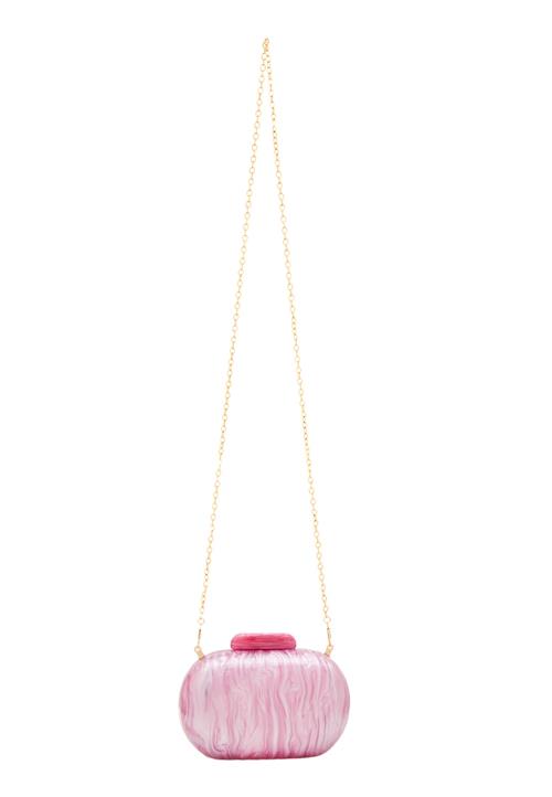 faina Clutch  guld / pink / lyserød