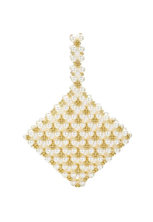 myMo at night Clutch  guld / perlehvid