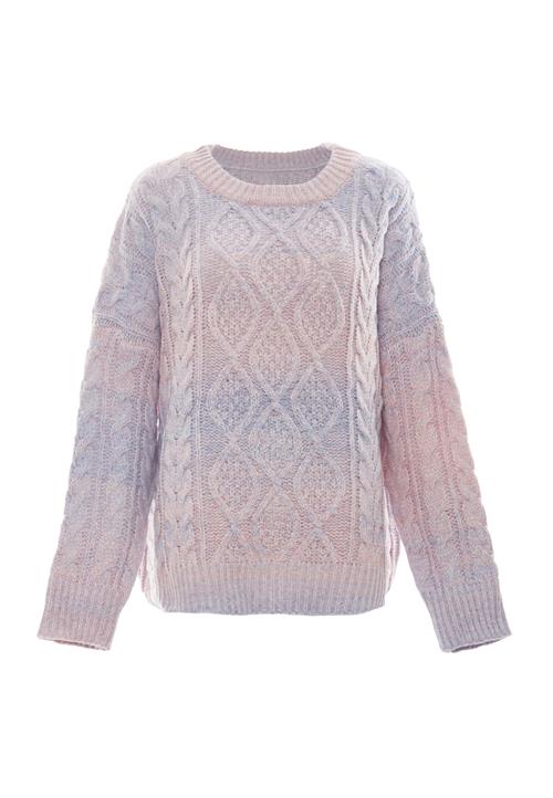 MYMO Pullover  blå-meleret / lyserød