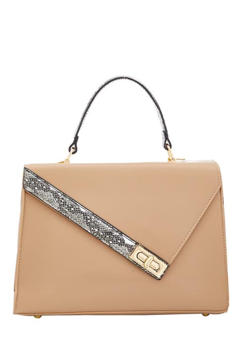 Usha Håndtaske  beige / sølv