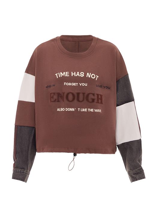 HOMEBASE Sweatshirt  beige / choko / sort