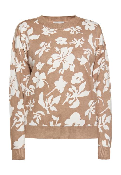 Usha Pullover  taupe / uldhvid