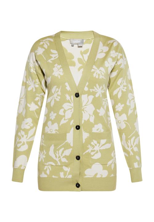 Se Usha Cardigan  lysegrøn / hvid ved About You
