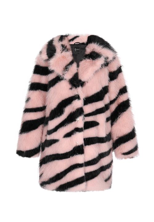 faina Overgangsfrakke  pastelpink / sort