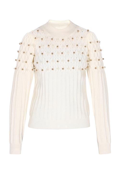 faina Pullover  bronze / uldhvid
