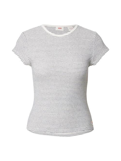 LEVI'S ® Shirts 'Dry Goods Waffle Cap-Sleeve Tee'  sort / hvid