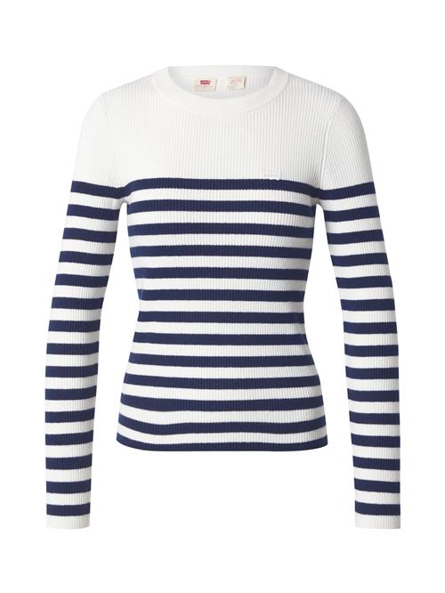 Se LEVI'S ® Pullover 'Crewneck Rib Sweater'  sort / hvid ved About You