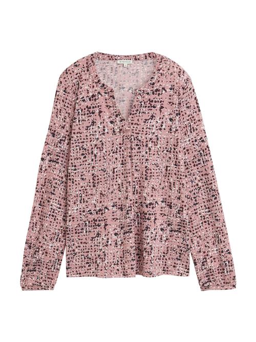 Se TOM TAILOR Bluse  elfenben / aubergine / pudder ved About You