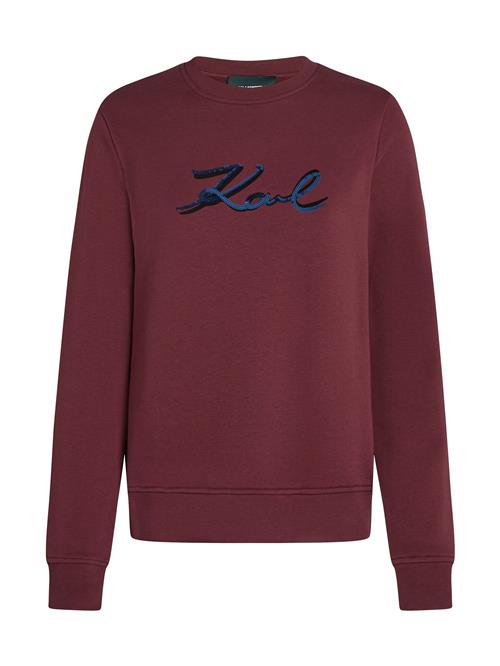 Karl Lagerfeld Sweatshirt  blå / bordeaux