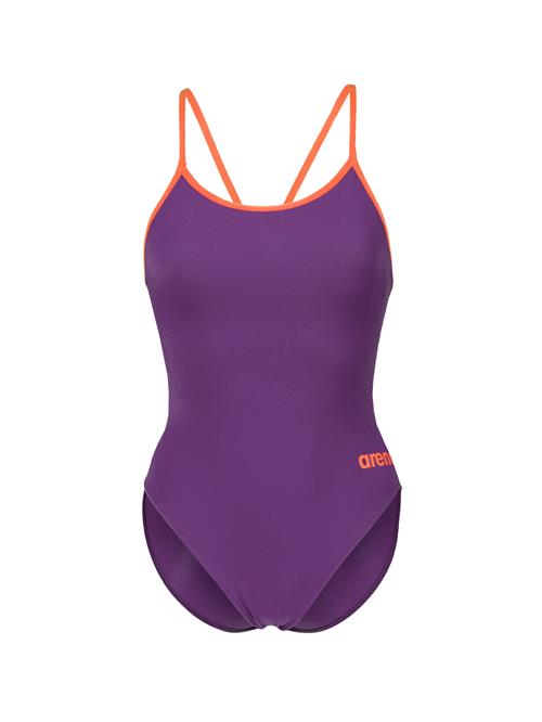 ARENA Badedragt 'Lace Back Solid'  lilla / orange