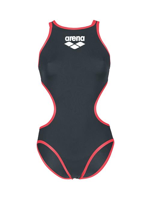 ARENA Badedragt 'ONE BIGLOGO'  antracit / pink / hvid
