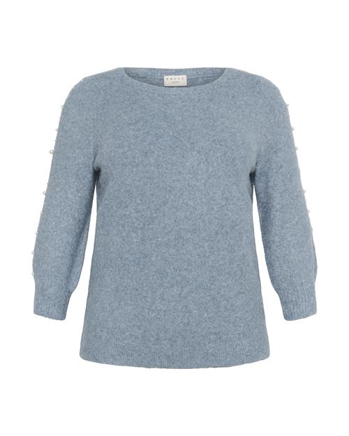 KAFFE CURVE Pullover 'Letty'  blå-meleret