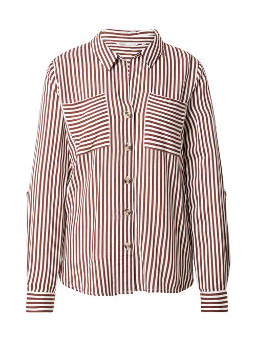 ONLY Bluse 'ONLYASMIN'  cappuccino / hvid