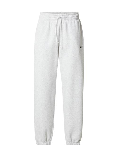 Nike Sportswear Bukser 'Phoenix Fleece'  lysegrå / sort