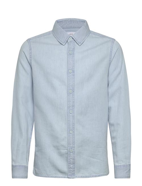 Slim-Fit Denim Shirt Mango Blue