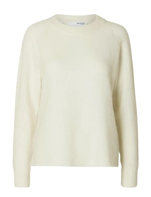 Slflulu Ls Knit O-Neck Selected Cream