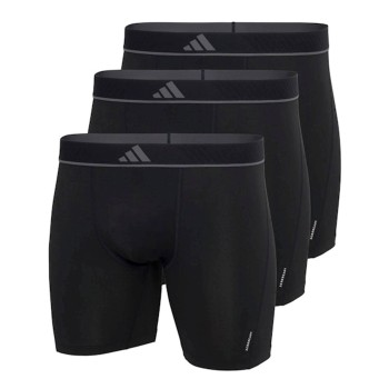 adidas 3P Active Micro Flex Boxer Brief Sort polyester Medium Herre