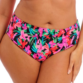 Elomi Savaneta Mid Rise Bikini Brief Sort blomstret XX-Large Dame