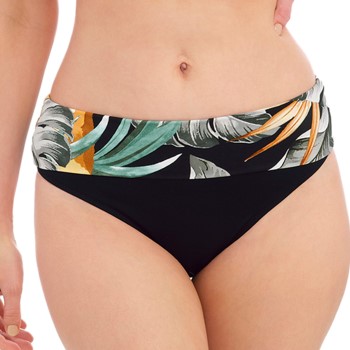 Fantasie Bamboo Grove Fold Bikini Brief Sort mønstret Large Dame