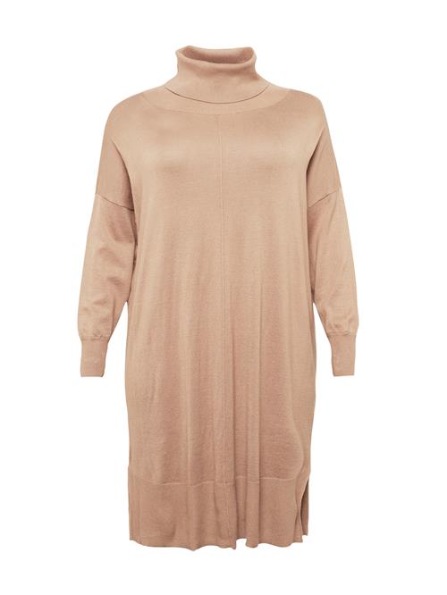 Fransa Curve Strikkjole 'Alma'  beige