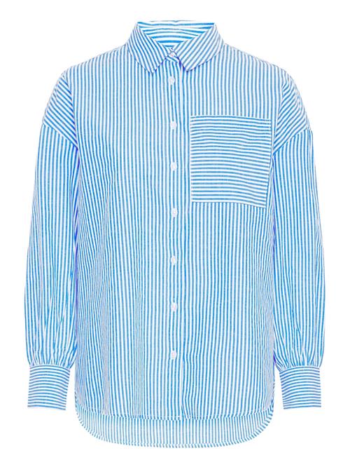 Fransa Bluse 'FRPoppa'  azur / hvid