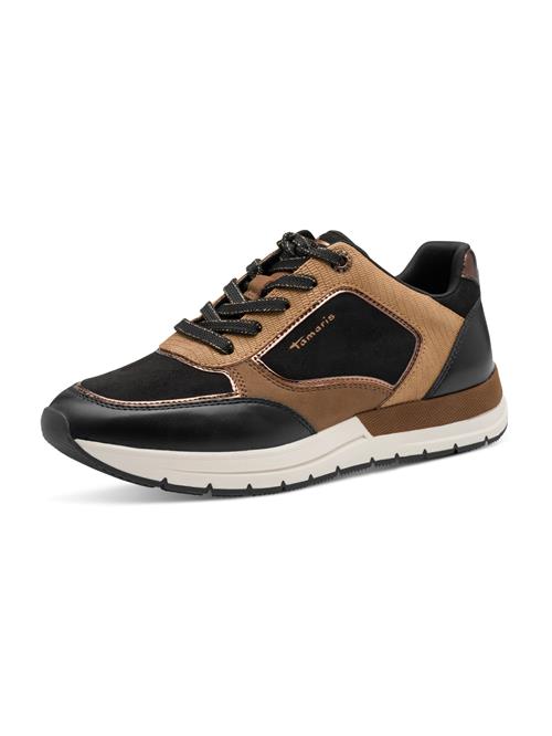 Tamaris Sneaker low  brun / lysebrun / sort