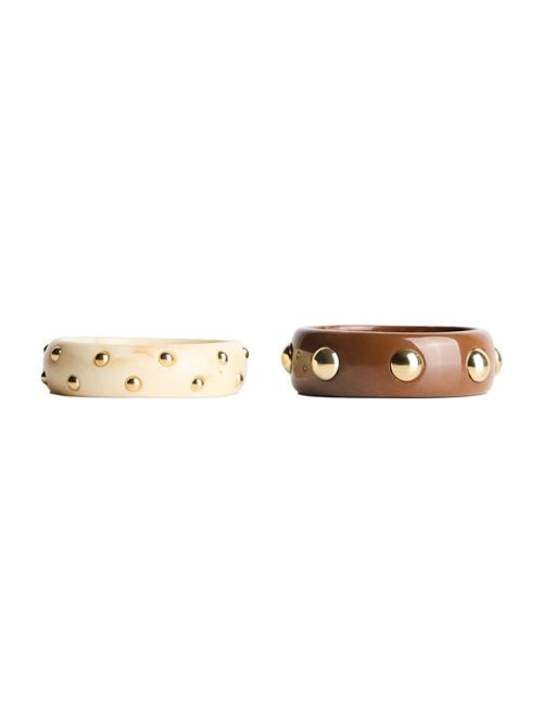 Bershka Armbånd  ecru / cognac