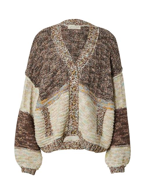 Se Free People Cardigan 'ISABELLA'  beige / mørkebrun / taupe / lilla ved About You