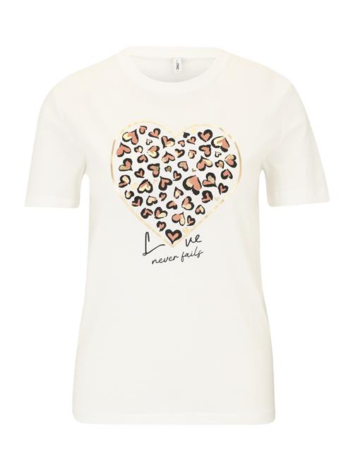Only Tall Shirts 'ONLTANYA'  kastaniebrun / guld / sort / hvid