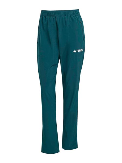 ADIDAS TERREX Udendørs bukser 'Essentials'  mørkegrøn / hvid