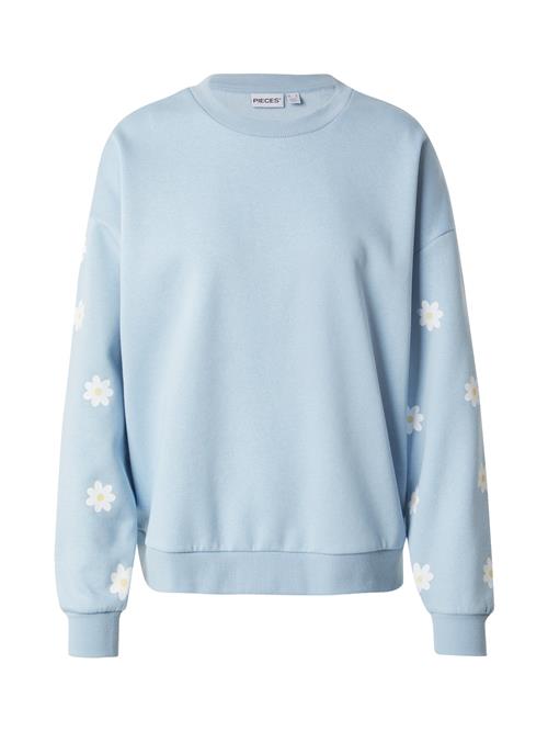 PIECES Sweatshirt 'PCKALINKA'  lyseblå / curry / hvid