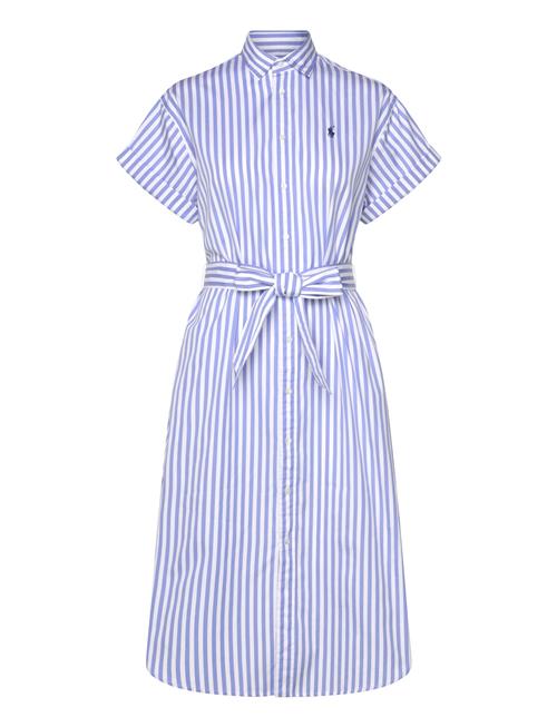 Belted Striped Cotton Shirtdress Polo Ralph Lauren Blue