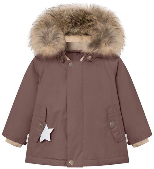 Mini A Ture Vinterjakke - MatWally Fleece/Fur - Peppercorn Plum