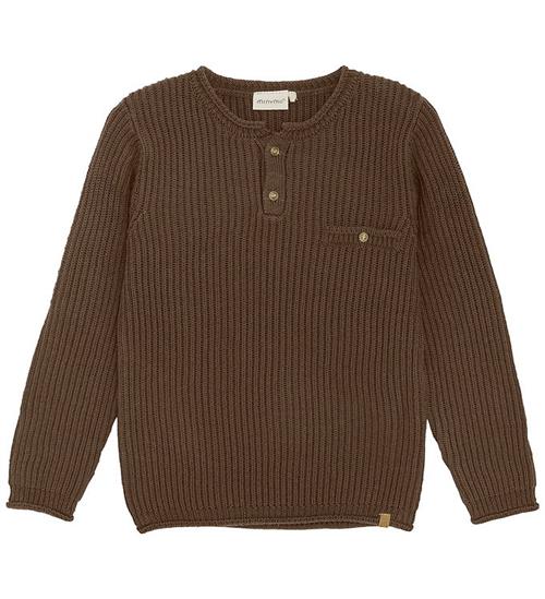 Minymo Bluse - Strik - Chocolate Chip